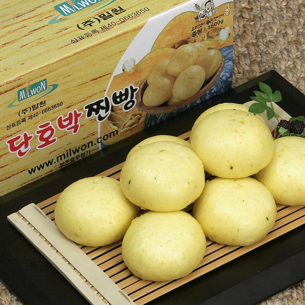 밀원본가 안흥찐빵,(강원we)직판 밀원본가 안흥찐빵 단호박 1.6kg 25개 HACCP