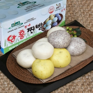 밀원본가 안흥찐빵,(강원ON)직판 밀원본가 안흥찐빵 삼색 1.5kg 30개 찐빵10개+흑미10개+단호박10개